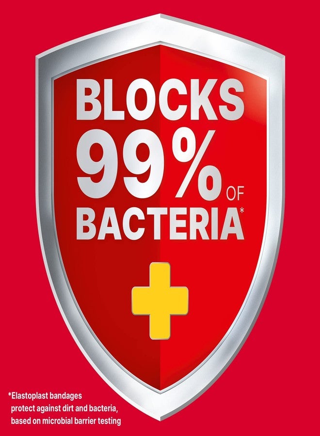 ELASTOPLAST Fabric and Plastic Adhesive Bandages Variety Pack (80 Strips), Flexible & Water-Resistant Bandage with All-Around Adhesion, Ideal for First Aid Kit (Imported from Canada) - Image 5